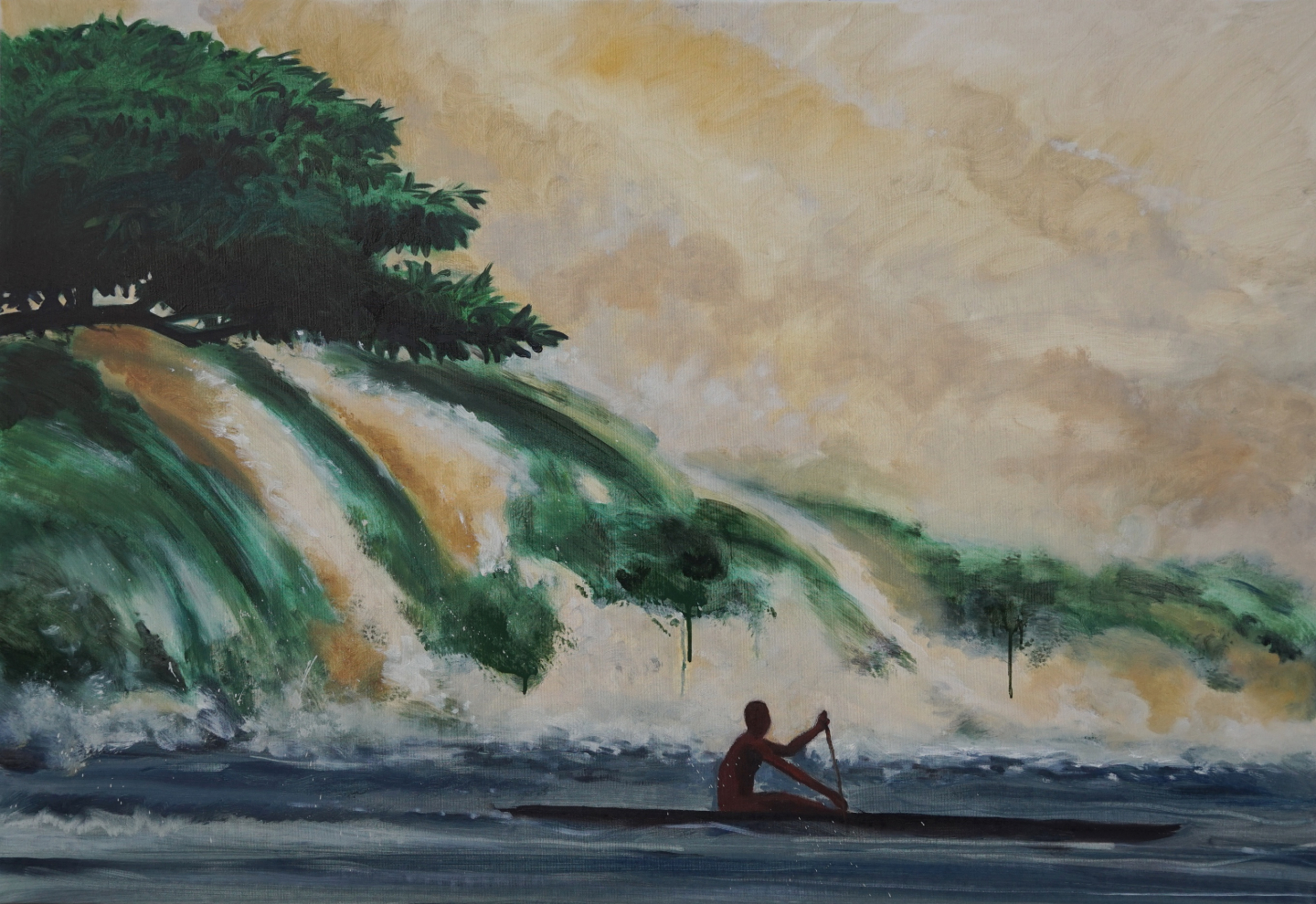 Rapide, 2020, huile sur toile, 130 x 90 cm © Eric Pradalié.jpg