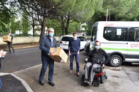 Montpellier Méditerranée Métropole fait don de 5 000 masques au GIHP