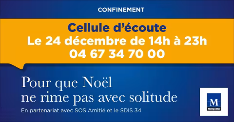 La Ville de Montpellier lance une cellule d’écoute à destination des personnes vulnérables, vendredi 24 décembre 2020