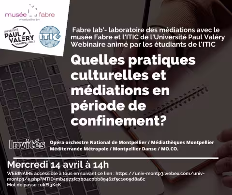 Édition 2021 des Fabre lab' : webinaire mercredi 14 avril 2021 à 14h