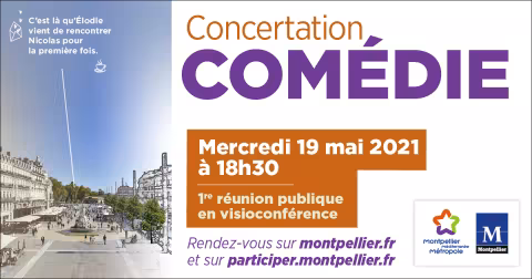 Une première réunion publique sur le projet de rénovation et d'embellissement de la Place de la Comédie se tiendra le 19 mai