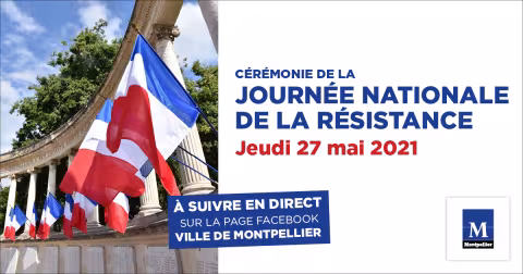 Communiqué de presse - Facebook live : Cérémonie organisée à l'occasion de la journée nationale de la Résistance, jeudi 27 mai à 11h