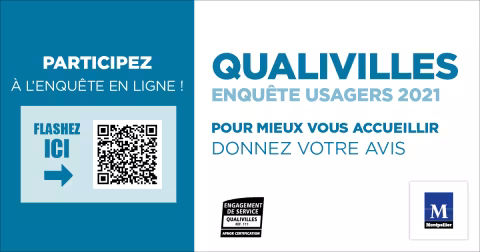 l’enquete "Qualivilles" de satisfaction auprès des usagers est prolongée jusqu'au 11 juilet 2021