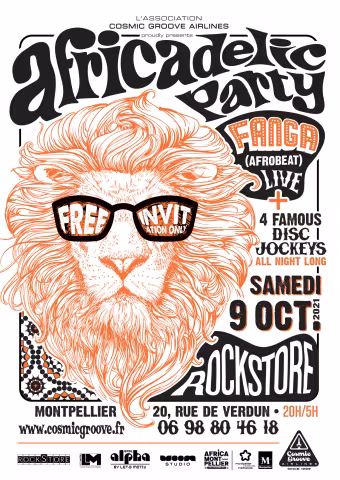 Africa Montpellier Festival : AFRICADELIC PARTY : samedi 9 octobre 2021 à 20h
