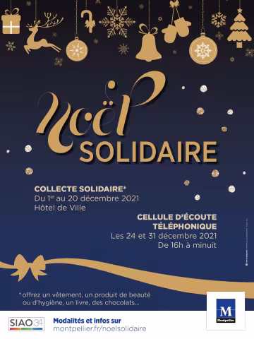 « Noël Solidaire » : Montpellier au plus près des personnes fragiles pour les fêtes de fin d'année