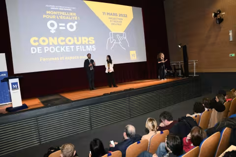 La Ville de Montpellier félicite les lauréats de l'édition 2022 du concours de Pocket Film "Montpellier pour l'égalité!"