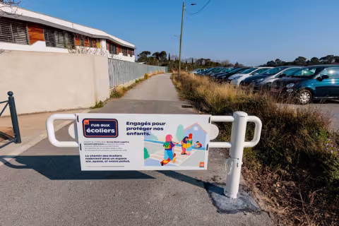 Rue aux écoliers créée en mars 2022. Crédit photo : Christophe RUIZ - Ville de Montpellier