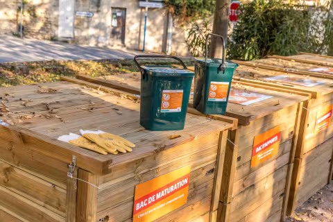 Inaugurations de sites de compostage de quartier à Hopitaux-facultés et à Saint-Georges d'Orques, samedi 14 mai