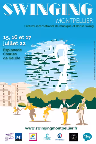 Swinging Montpellier : Festival international de musique et de danse Swing, du 15 au 17 juillet 2022