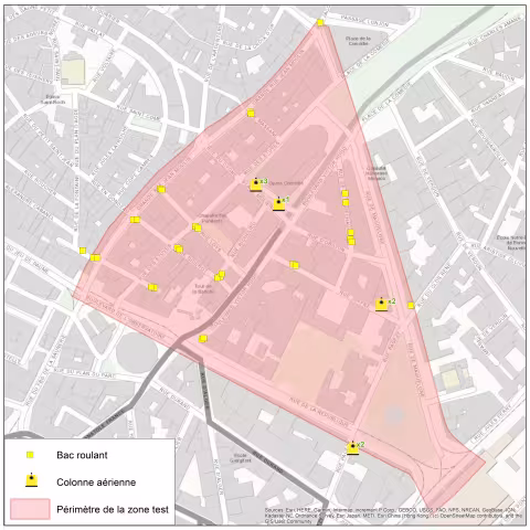Montpellier Méditerranée Métropole lance l'opération "zéro déchet au sol" dans une partie de l'Ecusson aujourd'hui, vendredi 1er juillet 2022