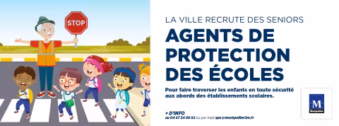 la Ville de Montpellier recrute des seniors pour devenir agents de protection des écoles dès la rentrée scolaire 2022