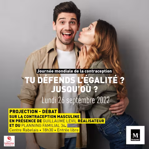26 septembre : Droit fondamental et contraception masculine, la Ville aux côtés des associations pour informer et sensibiliser la population