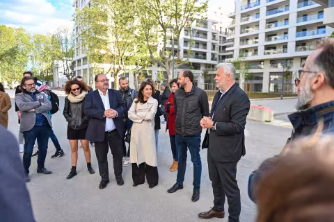 Visite de presse du Musée de la Cité créative, le nouvel espace de bureaux dédié aux ICC