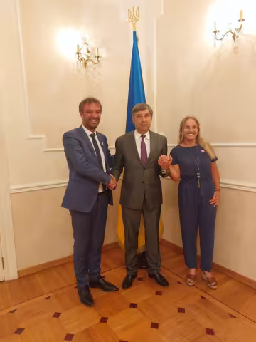 Michaël Delafosse a rencontré Omelchenko Vadym Volodymyrovych, l’Ambassadeur extraordinaire et plénipotentiaire d’Ukraine en France ce mardi 27 juin 2023