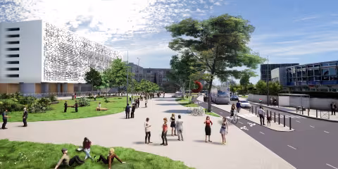 LA MÉTROPOLE DE MONTPELLIER RÉAMENAGE LA  PLACE EUGENE BATAILLON
