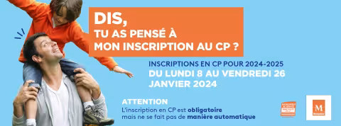 les inscriptions en CP sont ouvertes jusqu'au 26 janvier 2024
