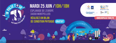 L'IN'Pulse Tour fera étape à Montpellier le mardi 25 juin, sur l'esplanade de l'Europe