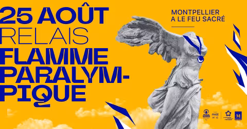 NOTE AUX REDACTIONS : agenda du Maire-Président à l'occasion du relais de la flamme paralympique le dimanche 25 août à Montpellier