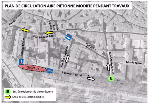 ANNULE ET REMPLACE Travaux boulevard Sarrail dans le cadre du projet d’embellissement Comédie-Esplanade