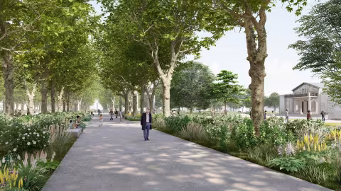 crédit photo : Perspective des allées jardins - Agence Ter