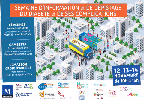du 12 au 14 novembre, trois jours d'information et de dépistage du diabète à Montpellier