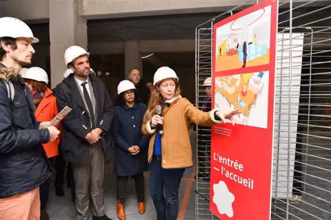 J-365 avant ouverture du Centre d'initiation à l'art pour les 0-6 ans mille formes Montpellier