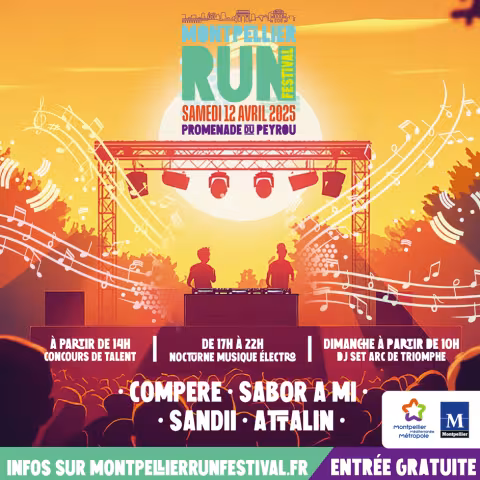 Le Montpellier Run Festival approche : informations circulations / stationnements et rappel de ce programme sportif et musical