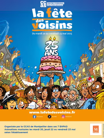 Fête des voisins dans les Ehpad du CCAS de Montpellier à partir du 20 mai