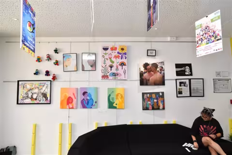 L'exposition anniversaire, retraçant 30 ans de lutte pour les droits LGBT à Montpellier, à voir jusqu'au 20 juin à l'espace Montpellier Jeunesse