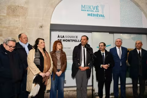 Présentation du projet de restauration du mikve médiéval de Montpellier et des nouvelles vitrophanies.