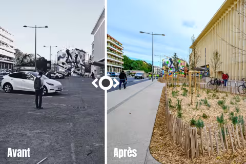 Le parvis Daniel Grasset et les aménagements cyclables du quartier Rondelet ont été inaugurés