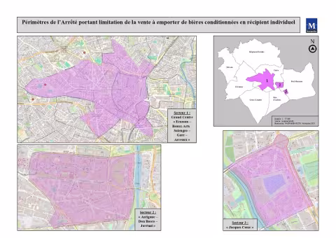 La Ville de Montpellier prend un arrêté portant la limitation de la vente à emporter de bières conditionnées en récipient individuel