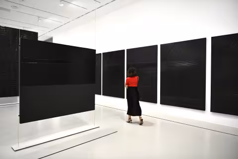 Un 100 000e visiteur au musée Fabre pour l'exposition Soulages