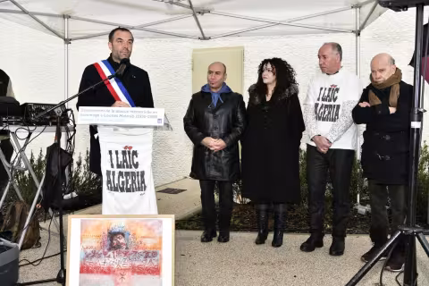 DÉVOILEMENT DE LA PLAQUE MÉMORIELLE EN HOMMAGE À LOUNÈS MATOUB