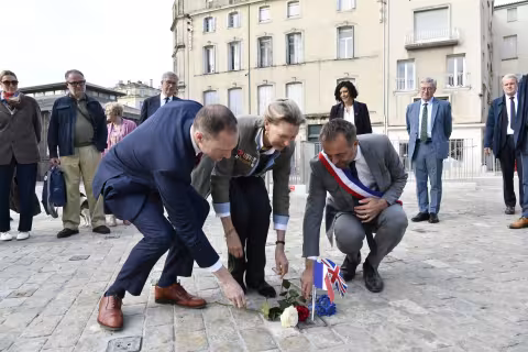 La Ville de Montpellier rend hommage au Colonel Andrew Croft, officier britannique engage au sein du special operations executive