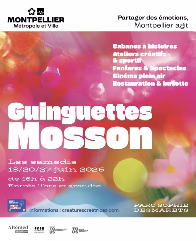 Les Guinguettes de la Mosson : trois samedis d’animations dans le parc Sophie Desmarets